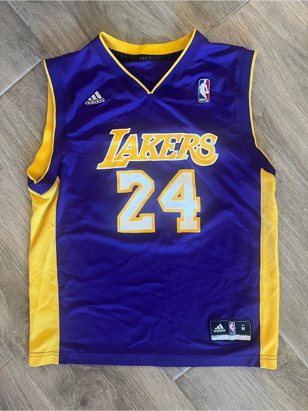 adidas Lakers #24 Kobe Bryant Basketball Jersey in Purple & Gold for kids